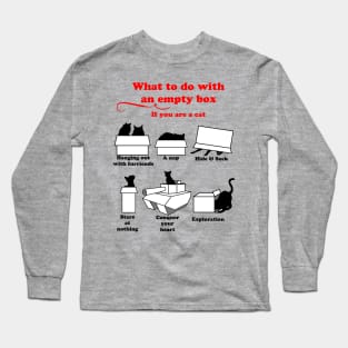 How to use an empty box - Cats edition Long Sleeve T-Shirt